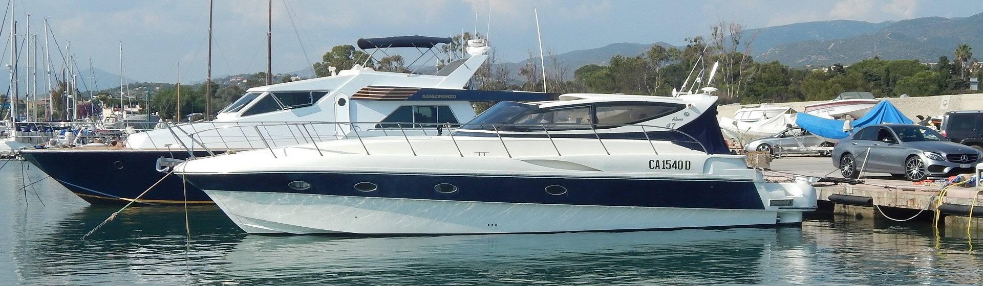 Luxury Power Boat Charter Sardinia Alena 47