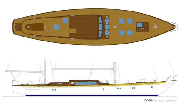Crewed Sail Yacht Charter Italian Riviera Laurent Giles 72