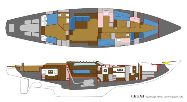 Crewed Sail Yacht Charter Italian Riviera Laurent Giles 72