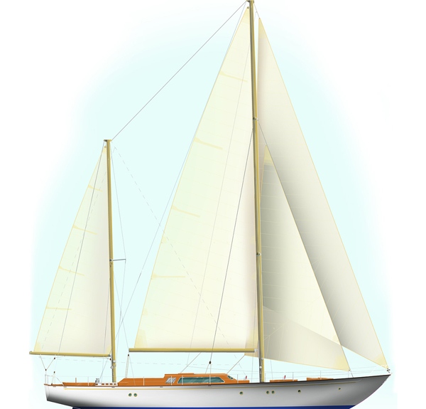 Crewed Sail Yacht Charter Italian Riviera Laurent Giles 72