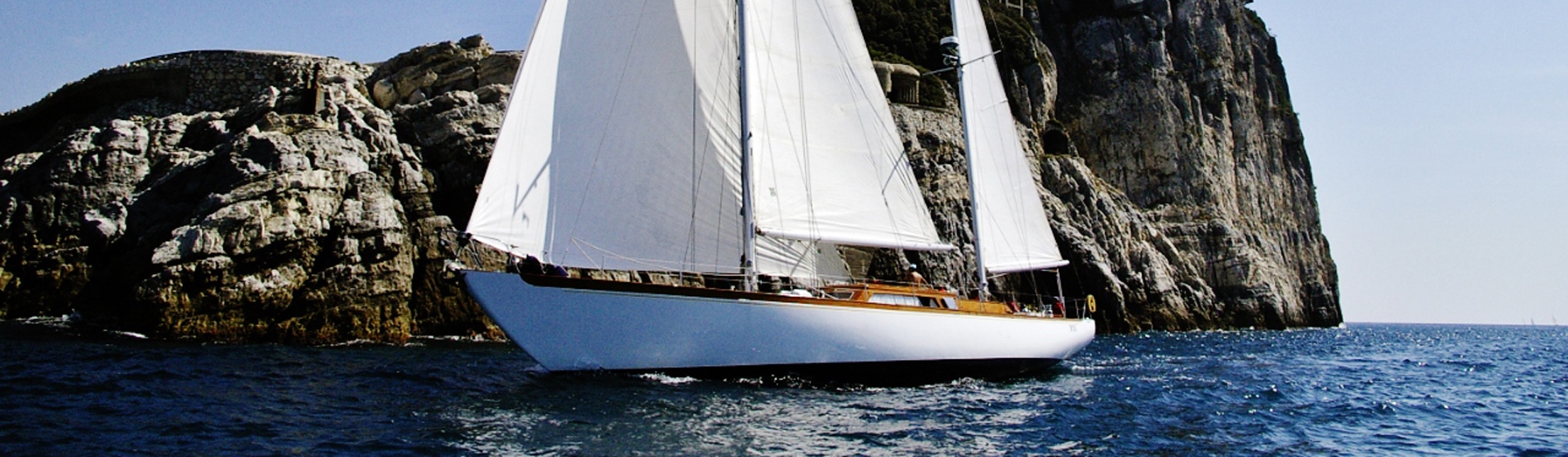 Crewed Sail Yacht Charter Italian Riviera Laurent Giles 72