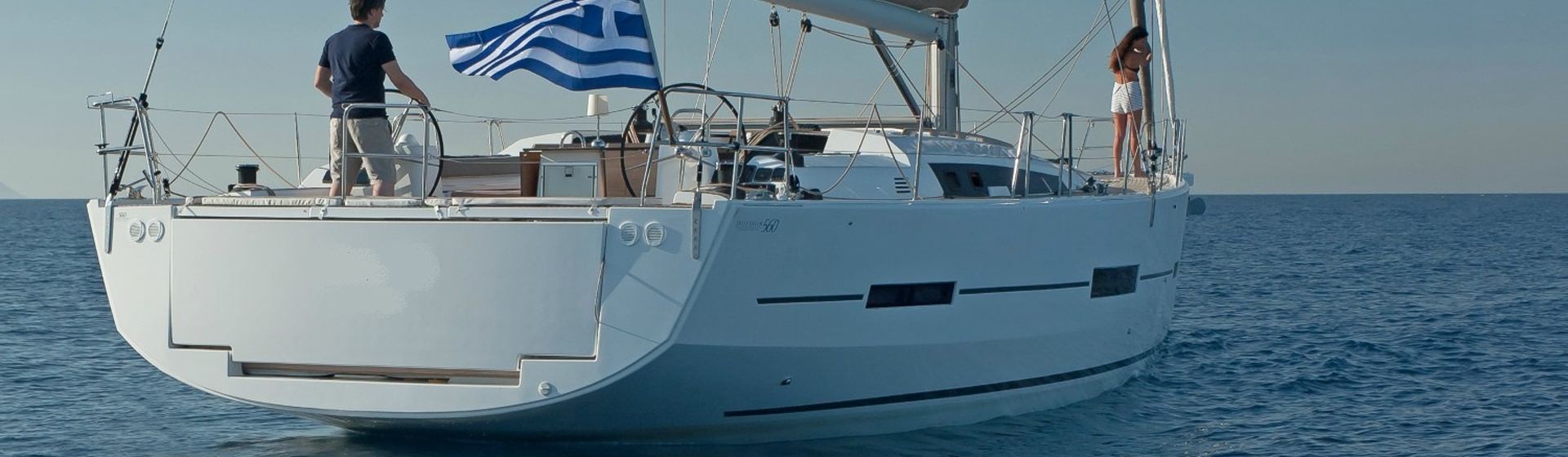 Luxury Crewed Sail Yacht Charter Greece Dufour 560